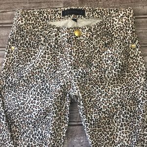 Juicy Couture Animal Print Skinny Jeans Size 24